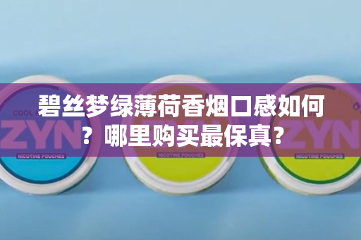 碧丝梦绿薄荷香烟口感如何？哪里购买最保真？